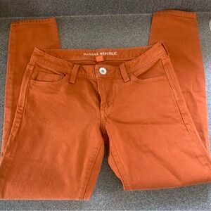 Banana Republic Rust Color Skinny Jeans Women’s Size 26